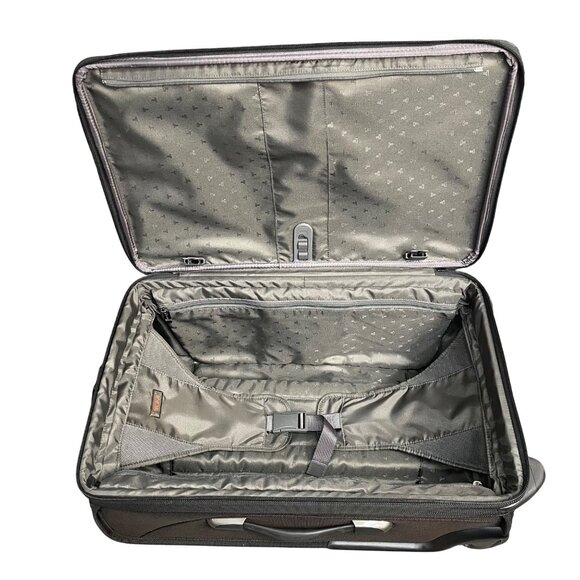 Tumi Black Nylon Wheeled Luggage With Telescopic Handle & “Just In Case” Bag - Picture 6 of 16